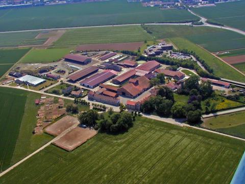 The Grignon farm seen from the sky The Grignon farm seen from the sky